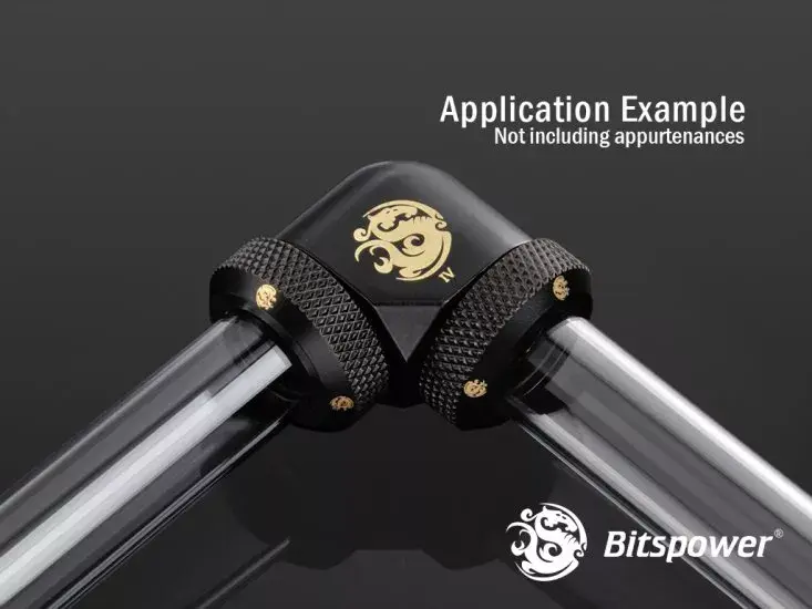 Compression bend BitsPower Carbon Black BP-CBE90DML Photo 3
