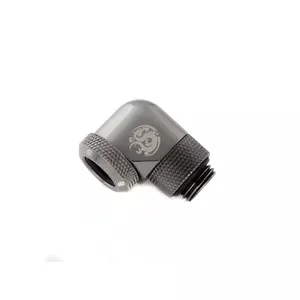Bitspower BP-BSE90RML латунный 90° поворотный фитинг для жидкостного охлаждения ПК, G1/4, чёрный