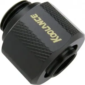 Kompresijas fittings Koolance FIT-V10X13-BK — 1/4" uz 13/10 mm, melns