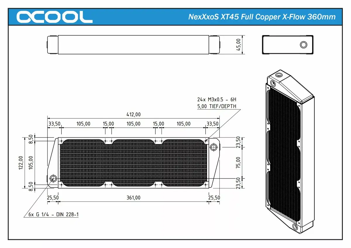Радиатор Alphacool NexXxoS XT45 Photo 6