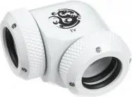 Adapter 90° BitsPower Multi-Link for 2x 12mm AD fittings — white (BP-DWE90DML)