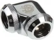BitsPower Multi-Link адаптер 90° для 2x 12mm AD — BP-E90DML, блестяще‑серебристый
