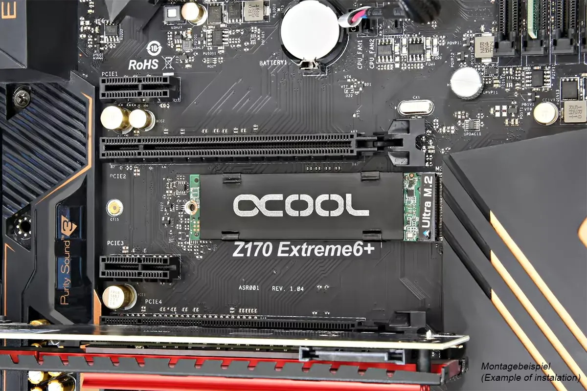 Heatsink/Radiator Alphacool HDX - M.2 SSD M01 Photo 6