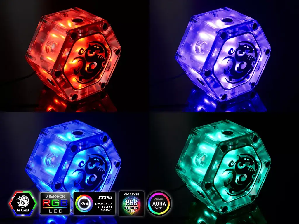 BitsPower Hexagon mounting kit BP-WTHU-RGB Photo 3