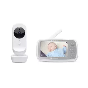 Wi‑Fi Camera Motorola VM44 CONNECT with 4.3" LCD, 300 m Range, 2x Zoom, 2‑Way Audio, 2.4 GHz — White