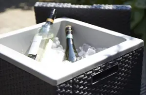 Термоконтейнер ALLiBERT Ice Cube — переносной изотермический кулер, 420×420×410 мм, серый