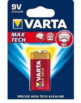 Baterija Varta 9V vienreizējai lietošanai alkaliskā