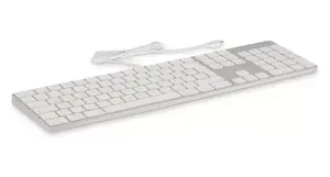 Keyboard LMP 22293 — USB, Full-size 100%, QWERTY Spanish layout, 106 keys, Silver