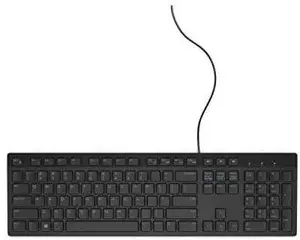 Wired USB Keyboard Dell KB216 QWERTY — Full-size layout, USB-A connection, black