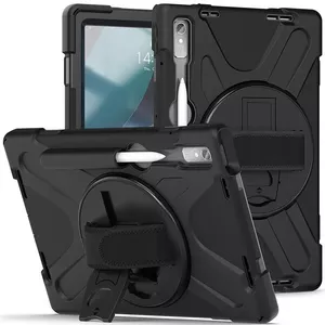 Чехол-крышка eSTUFF для Lenovo Tab P11 Pro, поликарбонат, для экрана 29,2 см (11,5"), 2 режима подставки, чёрный