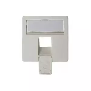 Face plate 50×50 mm for AMJ45 8/8 UP/O, Telegärtner, alpine white