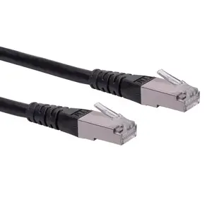 Сетевой кабель ROLINE S/FTP (PiMF) Patch Cord RJ-45 Cat.6 15.0m Черный