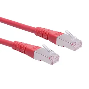 Pārejas vads ROLINE S/FTP (PiMF) Cat.6 Sarkans 20.0m