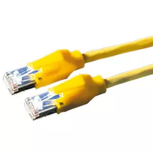 Draka Comteq S/FTP Patch cable Cat6, Yellow, 0.5 m networking cable