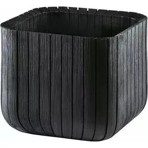 Цветочный горшок Keter Cube Planter M, серый