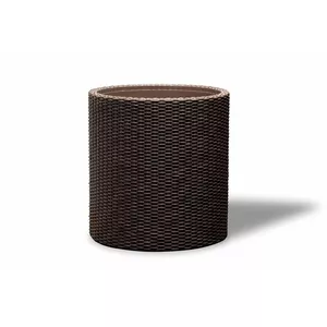 Planter Keter Puku medium cylindrical brown — model 223941, durable resin