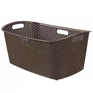Veļas grozs Curver My Style 47L 60×39×28 cm tumši brūns