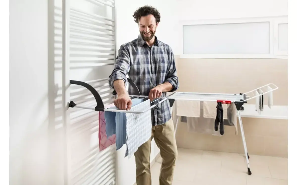 Vileda Premium 2in1 Floor-Standing Laundry Drying Rack Photo 3