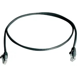 Network patch cable Telegärtner L00005E0000 Cat5e U/UTP RJ-45–RJ-45 10 m Black