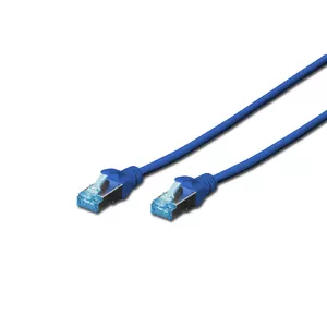 Сетевой кабель Digitus CAT 5e SF/UTP патч-корд RJ45 Cat5e 1м синий