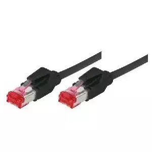 Tecline networking cable 10m Cat6a S/FTP Black 15m