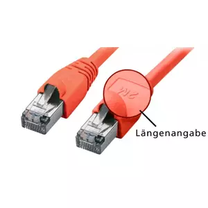 Tecline SF/UTP Cat5e, 0.5m networking cable Red SF/UTP (S-FTP)