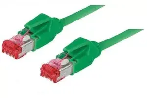 Tecline networking cable 15m Cat.6A S/FTP Green 71815G