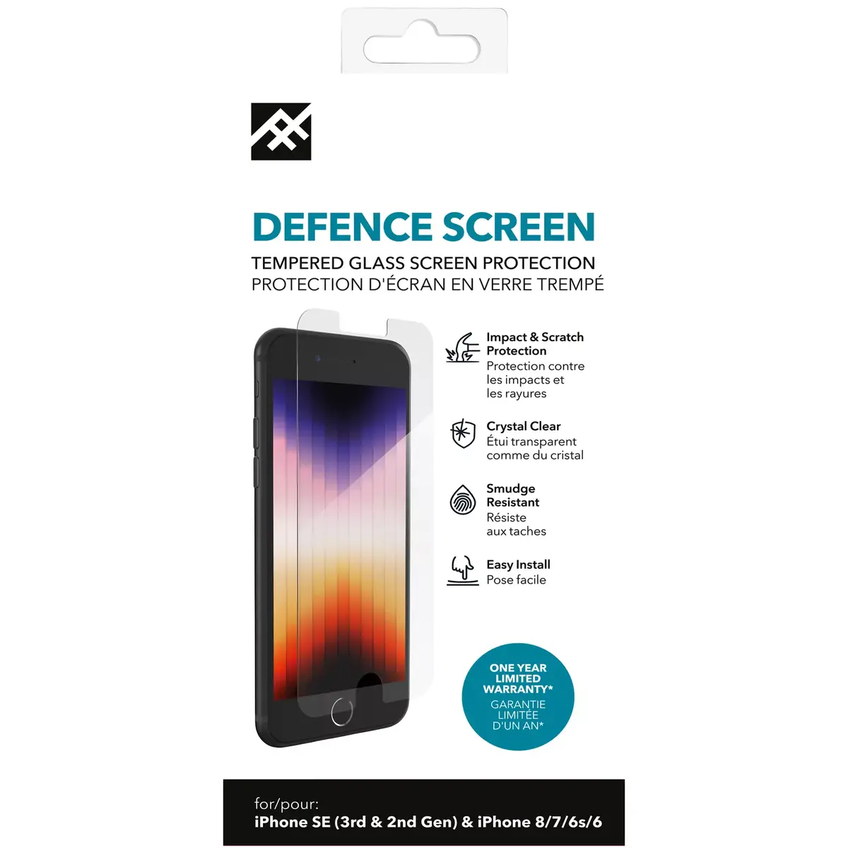 Screen Protector IFROGZ Defence for Apple iPhone 6 6s 7 8 SE Photo 3