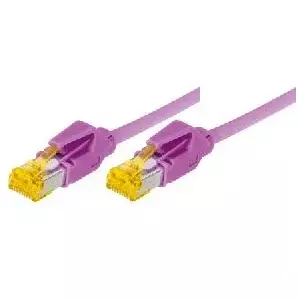 Tīkla kabelis Tecline 0.5m Cat.6A Violets