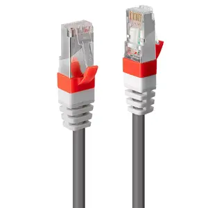 Network Cable Lindy 0.3m RJ-45 Cat6a Grey