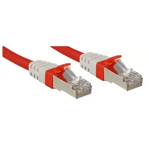 Tīkla kabelis Lindy Cat.6 (A) SSTP RJ-45 0.3m Sarkans