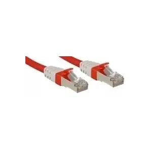 Tīkla kabelis Lindy Cat.6 (A) SSTP / S/FTP PIMF 7.5m RJ-45 Sarkans