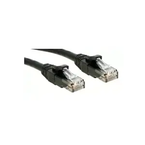 Networking cable Lindy 45432 RJ-45 Cat6 1 m Black
