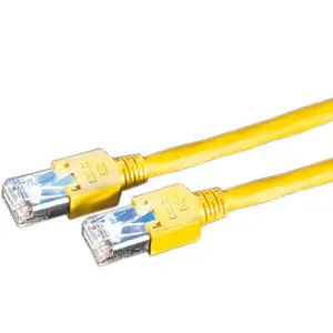 Dätwyler S/UTP Cat5e Patch Cable RJ-45 10m Yellow Networking Cable