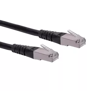 Tīkla kabelis ROLINE S/FTP Patch Cord Cat.6 RJ-45 0.3 m Melns