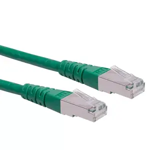 Сетевой кабель ROLINE S/FTP (PiMF) Patch Cord Cat.6 RJ-45 7.0m Зеленый