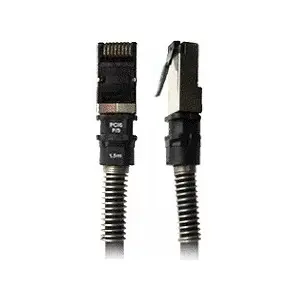 Tīkla kabelis PatchSee PCI6-U/3 melns 0.9 m