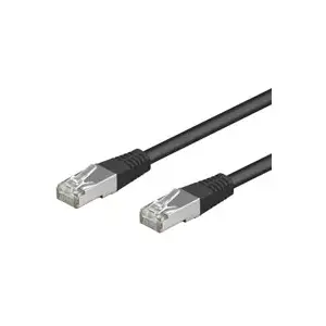 Networking cable Goobay CAT 5-1000 FTP Black 10m