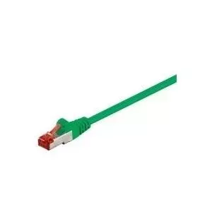 Goobay CAT 6, 0.25m networking cable Green Cat6 S/FTP (S-STP)