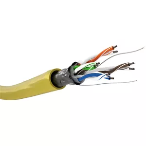 Network Cable Goobay CAT 5e F/UTP 100 m yellow