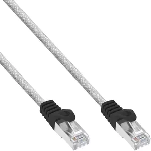 InLine Patch Cable SF/UTP Cat.5e transparent 15m