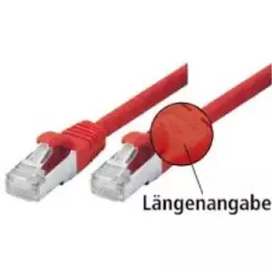 Tecline SF/UTP Cat5e, 0.5m networking cable Red SF/UTP (S-FTP)