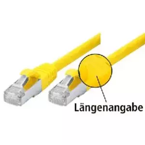 Tecline SF/UTP Cat5e, 0.5m networking cable Yellow SF/UTP (S-FTP)