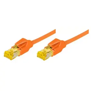 Tīkla kabelis Tecline 0.3m Cat6a RJ-45 oranžs S/FTP
