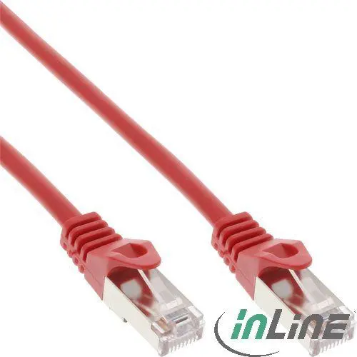 InLine Pārejas kabelis SF/UTP Cat.5e sarkans 0.5m Photo 3
