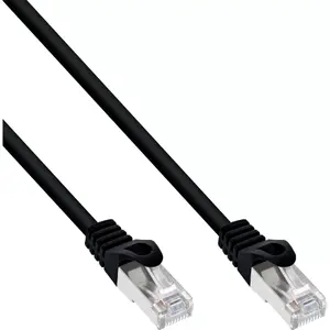 Патч-кабель InLine SF/UTP Cat.5e черный 2м