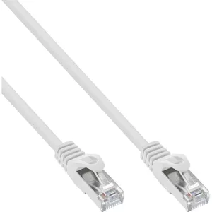 Патч-кабель InLine SF/UTP Cat.5e 0.25м белый