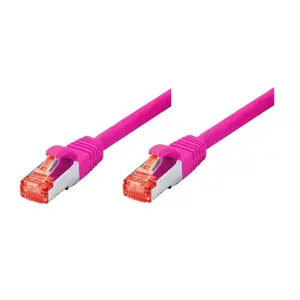 Сетевой кабель Tecline 0.25m Cat6 RJ-45 Magenta