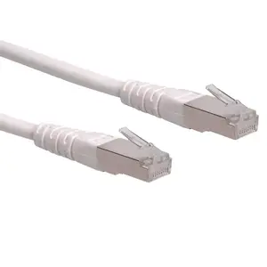 Сетевой кабель ROLINE S/FTP (PiMF) Patch Cord RJ-45 Cat6 0.5м Белый