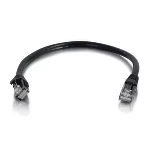 Network Patch Cable C2G 0.5m Cat6 Booted Unshielded UTP Black
